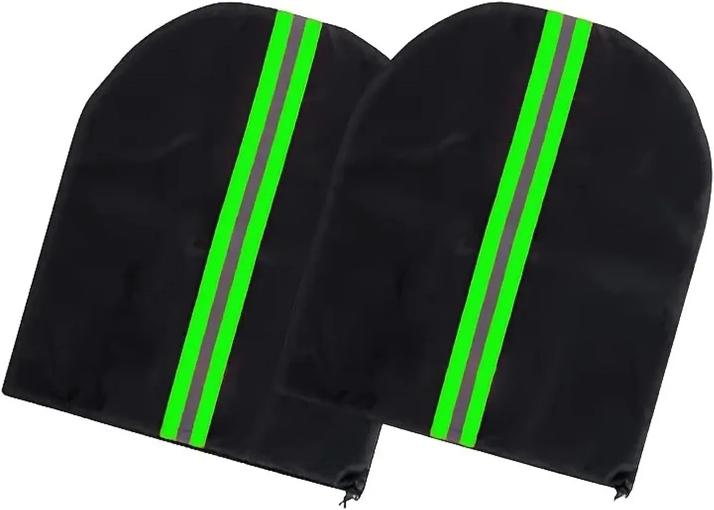 1 Pair Waterproof Side Mirror Covers Auto Rearview Protection Cover with Reflective Strip