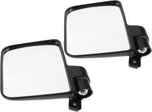 1 Set Golf Cart Mirrors Durable Side Mirrors for Enhanced Safety Clear Rearview Reflection with Wide Angle Viewing Compatible with All Golf Cart Models