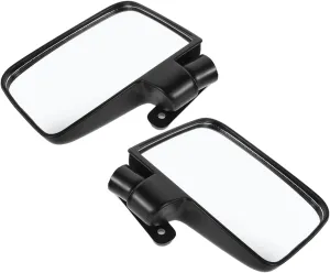 1 Set Golf Cart Side Mirrors Durable Rearview Mirrors for Enhanced Visibility Easy Installation Shockproof Design for Outdoor Conditions Safety Comfort