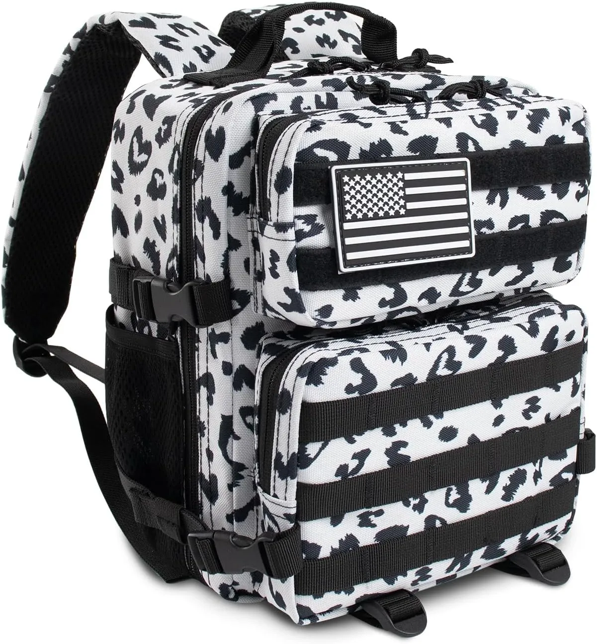 12L Mini Tactical Military Backpack for Women Army Assault Pack Bag Small Rucksack with Bottle Holder Work Gym Bag - 12L Heart Print Backpack Mini Small Pack