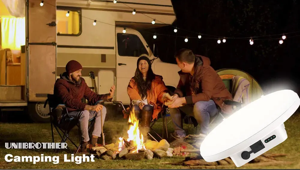 13500mAh Rechargeable LED Camping Lantern, Magnetic Portable Flashlight, Remote Control Tent Light, Carry Case Included