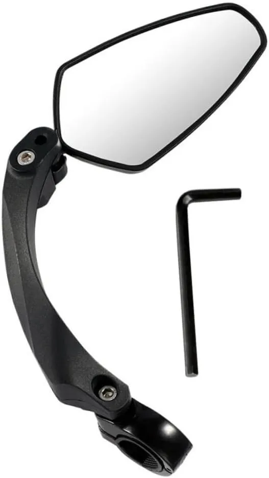 1pc Rotatable Bike Mirror Rearview Mirror for Mountain Easy Installation High-brightness Reflective Design Right-side Handlebar Compatible