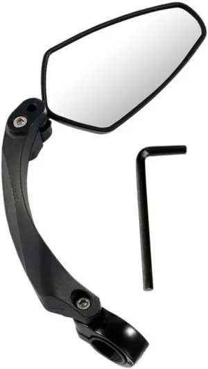 1pc Rotatable Bike Mirror Rearview Mirror for Mountain Easy Installation High-brightness Reflective Design Right-side Handlebar Compatible