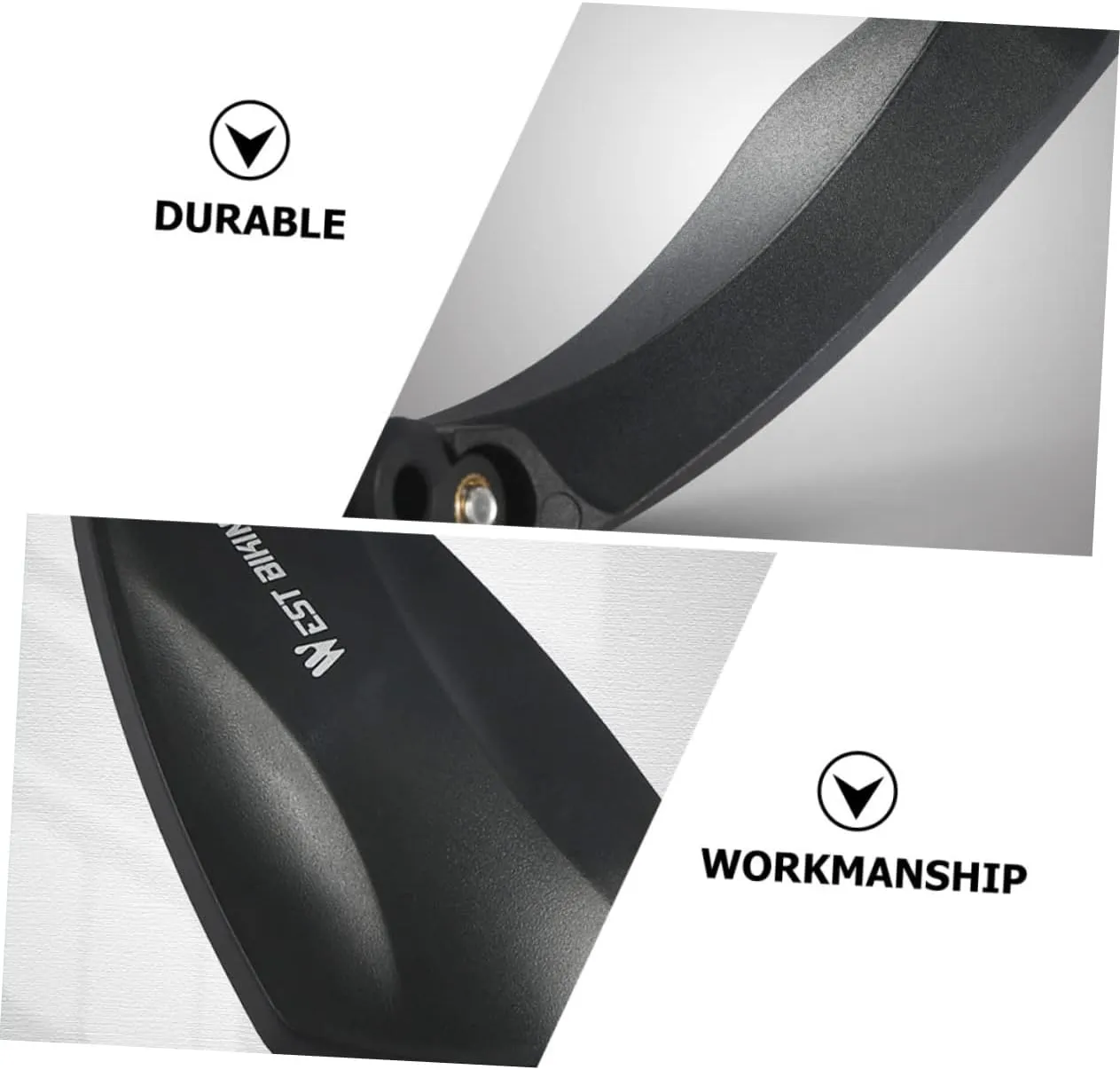 1pc Rotatable Bike Mirror Rearview Mirror for Mountain Easy Installation High-brightness Reflective Design Right-side Handlebar Compatible
