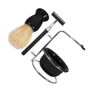 1set Men Shaving Kit Set Includes Shaving Brush Bowl Stand Ergonomic Design for Friends Family