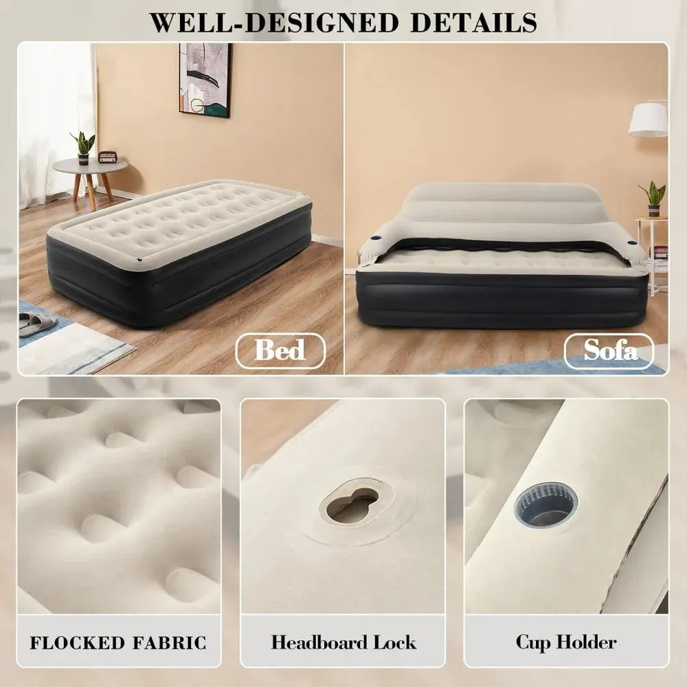2 in 1 Inflatable Couch Bed
