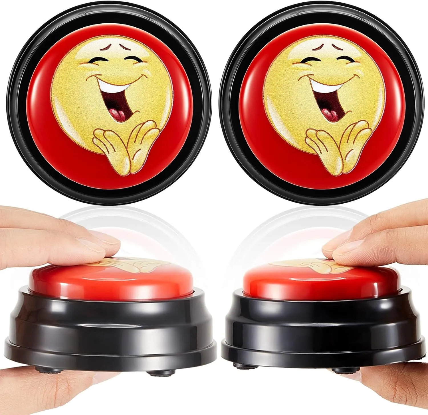 2 Pcs Applause Button Funny Easy Button Airhorn Sound Button with Applause Noise Maker Buzzer Button Applauds When Pressed for Office Sporting Event Dance Party Classroom Games Stress Relief