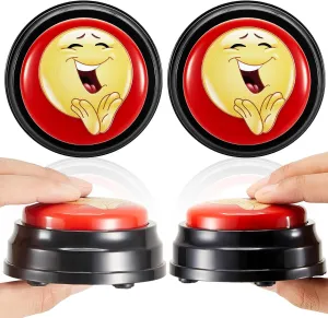 2 Pcs Applause Button Funny Easy Button Airhorn Sound Button with Applause Noise Maker Buzzer Button Applauds When Pressed for Office Sporting Event Dance Party Classroom Games Stress Relief