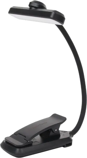24 Led Rechargeable Book Light For Reading In Bed-Eye Caring 3 Color Temperatures,80 Hrs Runtime Lightweight Clip-On Lamp, Perfect For Kids, Book Lovers, And Student Gifts (Black, Rotating)