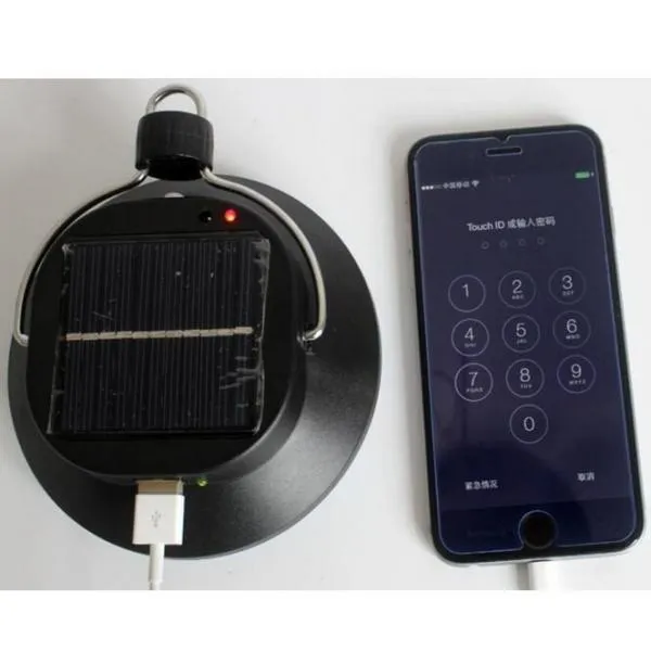 28-LED Outdoor Camping Solar Lamp USB 2 Modes Light for Emergency Tent