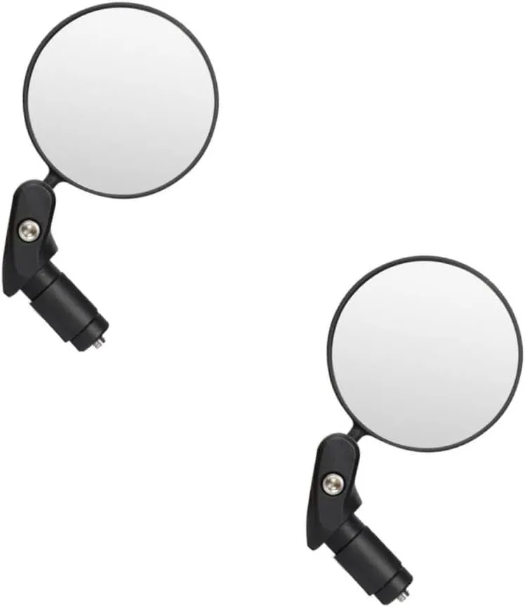 2pcs Bike Rearview Mirror 360° Rotation Reflective Convex Mirror for Bicycles