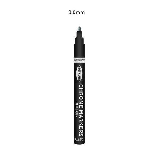 3color Mirror Marker Diy Reflective Paint Pen Gold Silver Copper