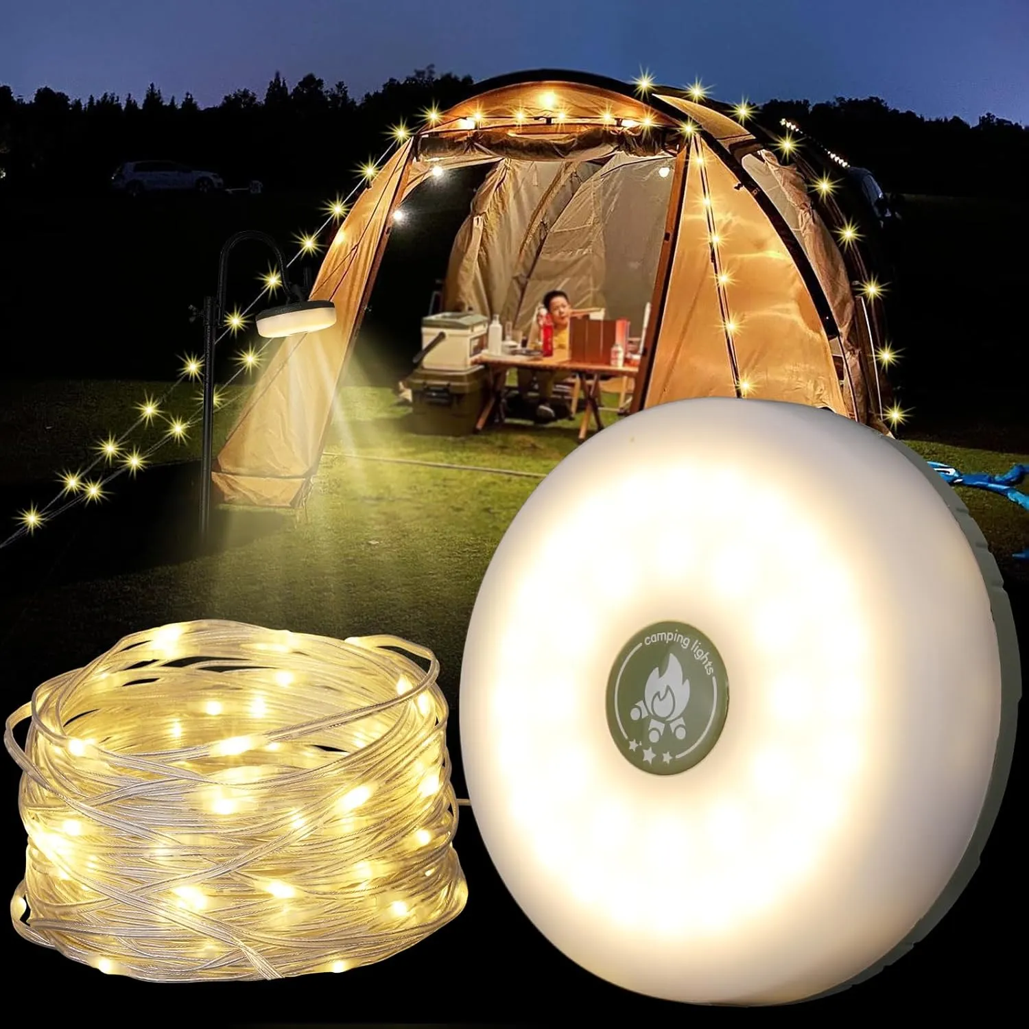 4-in-1 Lights Camping String Buy-one-get-one Summer special
