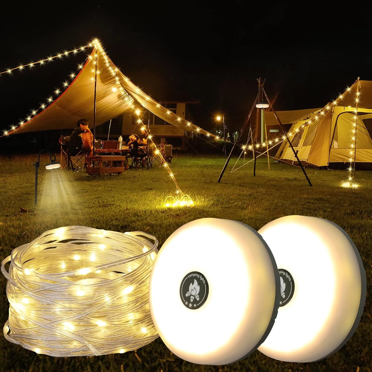 4-in-1 Lights Camping String Buy-one-get-one Summer special