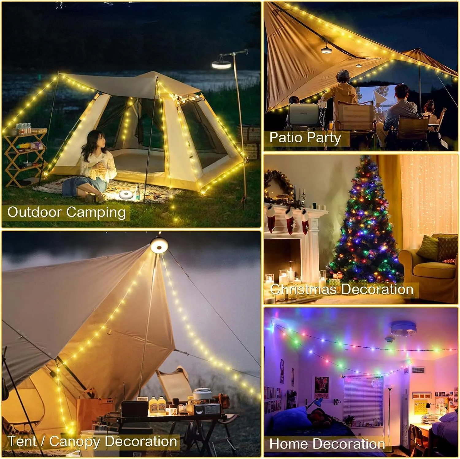 4-in-1 Lights Camping String Buy-one-get-one Summer special