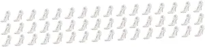 48 Pcs Christmas Tree Pendant Cake kit White Heels Closed Toe Crystal Heels Shoes Decoration High Heel Shoes Ornaments Bulk Christmas Ornaments Foam Party Decoration 3D