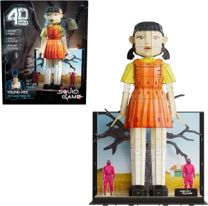 4D Build, Squid Game Young Hee Doll 3D Model Kit, Collectibles & Desk Décor, Building Toys, 193 Pieces, for Ages 12 & Up