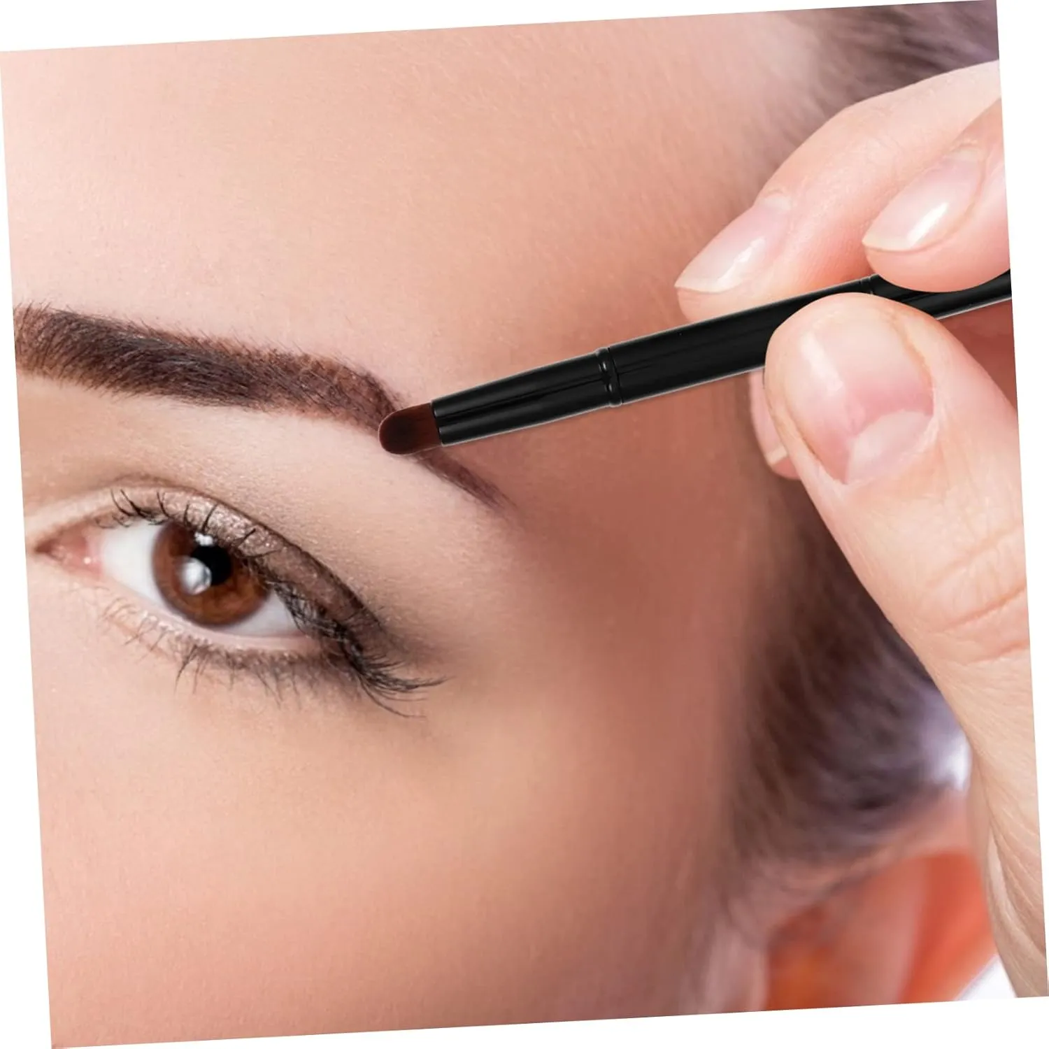 4pcs Double-ended Angled Eyebrow Brush Soft Makeup Tool for Precise Application for Eyebrows and Eyeshadow Portable Design Use