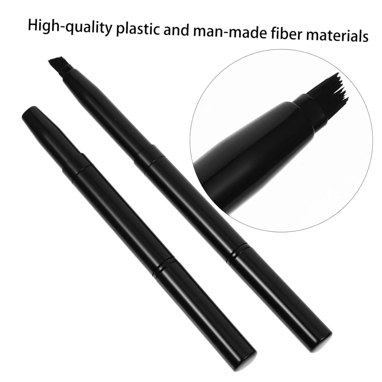 4pcs Double-ended Angled Eyebrow Brush Soft Makeup Tool for Precise Application for Eyebrows and Eyeshadow Portable Design Use