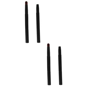 4pcs Double-ended Angled Eyebrow Brush Soft Makeup Tool for Precise Application for Eyebrows and Eyeshadow Portable Design Use
