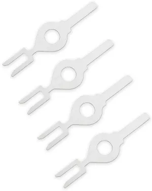 （4PCS） for Hubbell Kellems Wall Switch Key Fork Key Light #1209 Tamper Proof Electrical Switch Key