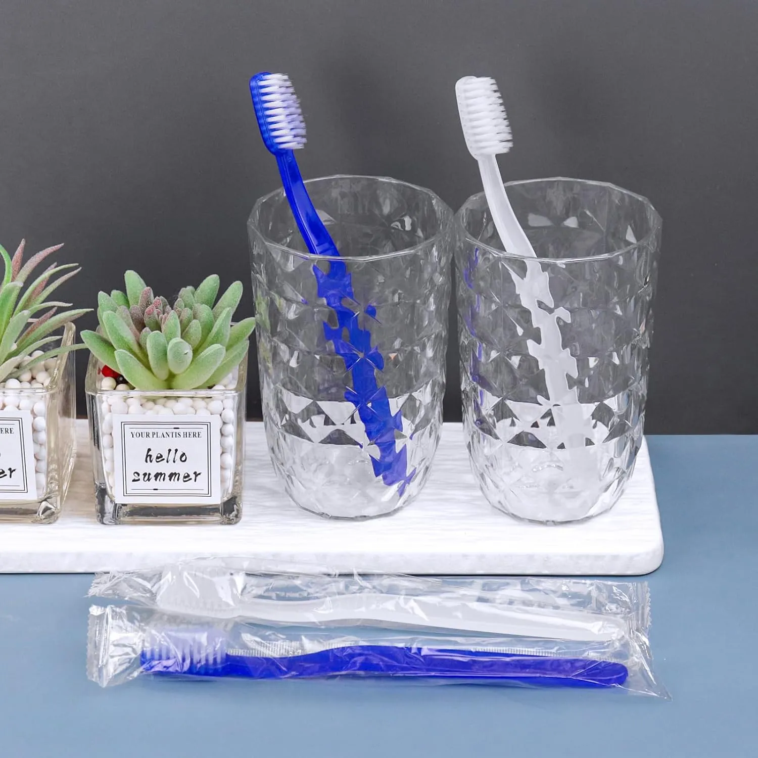 50 pcs Prepasted Disposable Toothbrushes Bulk Individually Wrapped Pre Pasted Soft Toothbrush, Single Use Travel Toothbrushes for Homeless Camping Travel