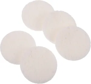 50Pcs White Wood Pulp Cotton Facial Cleansing Sponges Reusable Face Powder for Gentle Skin Cleansing Makeup Removal and Exfoliation