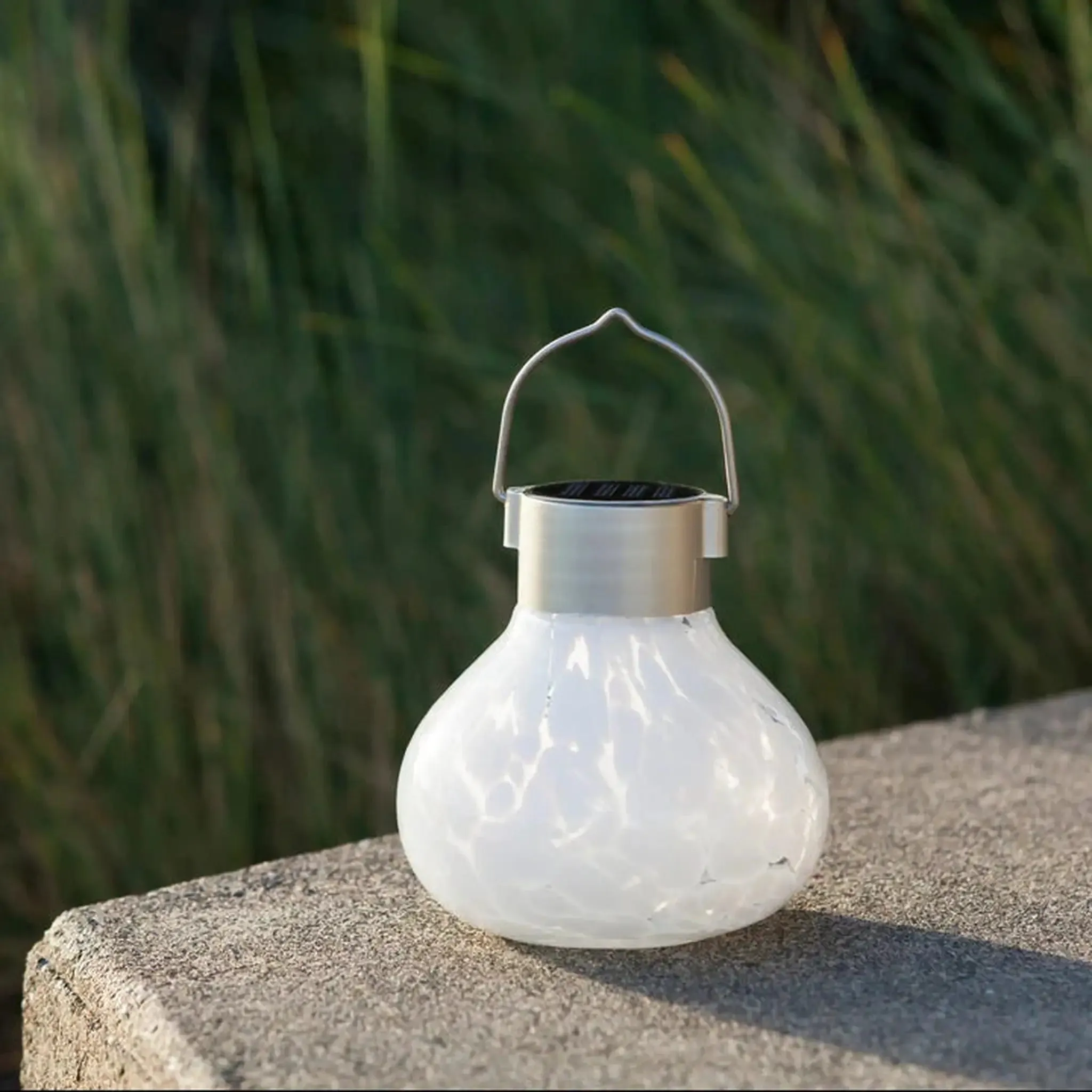 5" Handblown Glass Lantern