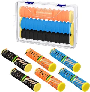 6 Pcs Snell Hook Holder Fishing Leader Storage Leader Holders with 72 Line Slots Organizer Fishing Storage Tackle Organizer and Keeper Rigger for Walleye Catfish