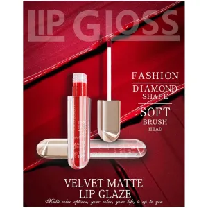 6-Piece Matte Lip Stain Set - 24H Waterproof & Moisturizing, Non-Transfer Lip Gloss Kit