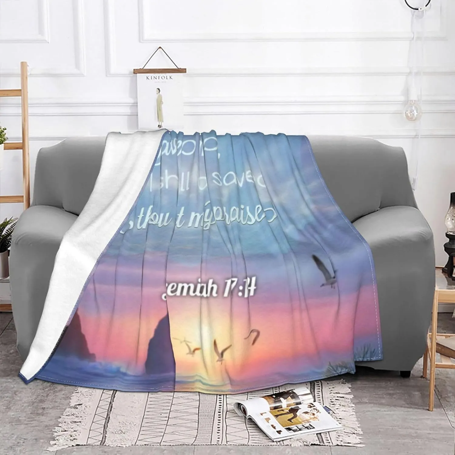 60"X50" Flannel Blanket - 100% Soft Polyester, Lightweight and Warm, Suitable for Families, Camping, Travel