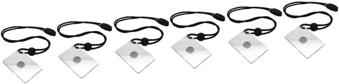6pcs Outdoor Reflective Survival Mirror for Emergency Signaling Essential Hiking Gear for Activities Design Easy to Use