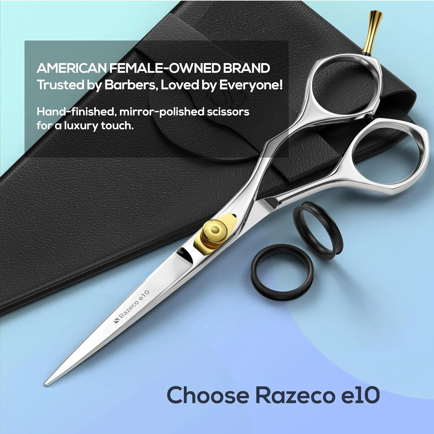 6" Hair Cutting Scissors for Professionals, Barbers & Hairdressers – Sharp Hair Shears for Cutting, Trimming, Grooming – Hair Scissors Professional for Men, Women, Adults