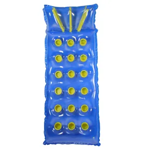 76" Blue and Yellow Inflatable 18-Pocket French Style Swimming Pool