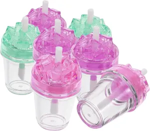 7pcs Refillable Lip Gloss Tube Transparent Diy Containers for Lipstick Lip Balm Creative Design for Women Girls for Travel Daily Use