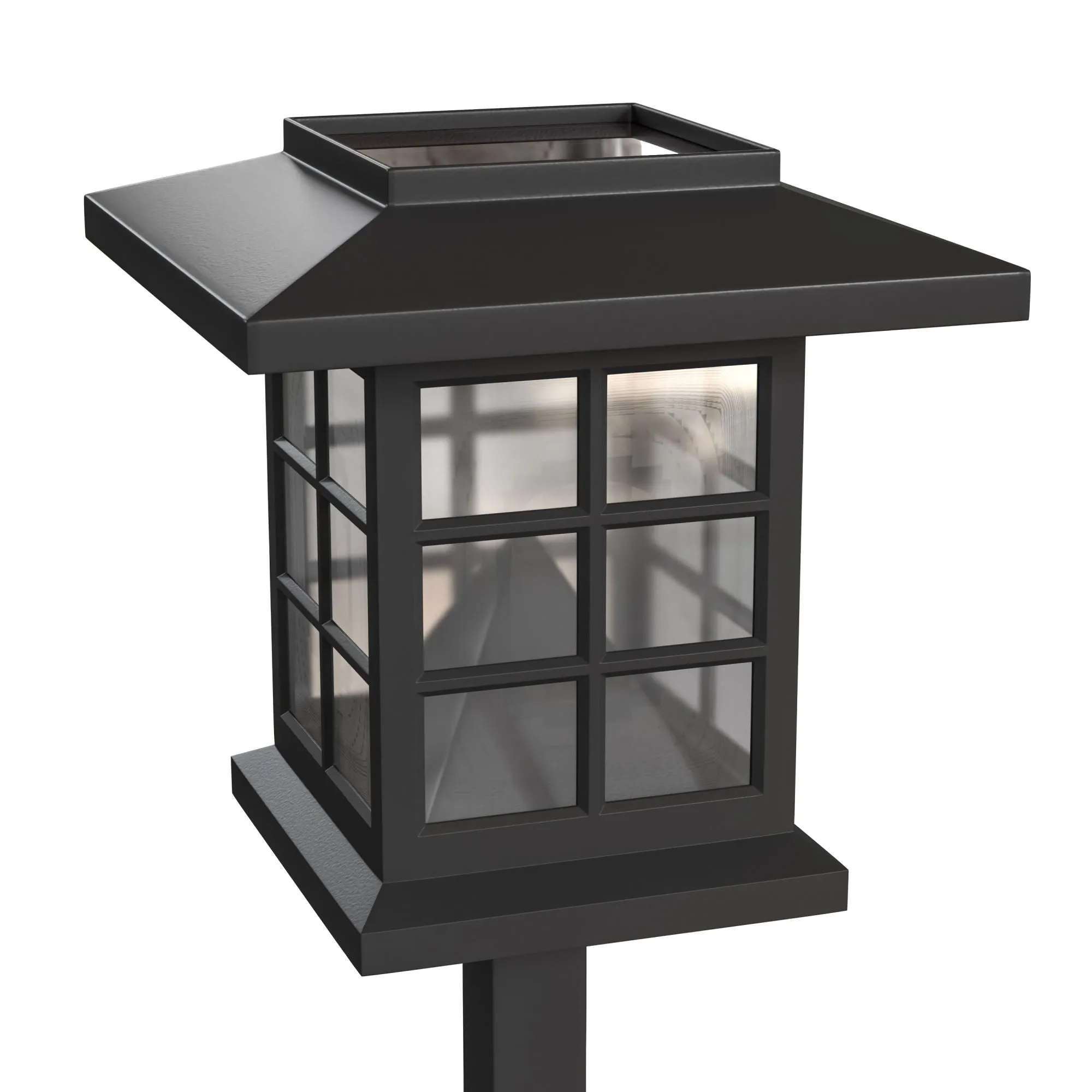 8 Pack Lantern Style LED Solar Lights Weather Resistant Outdoor Solar Powered Lights for Pathway, Garden, & Yard