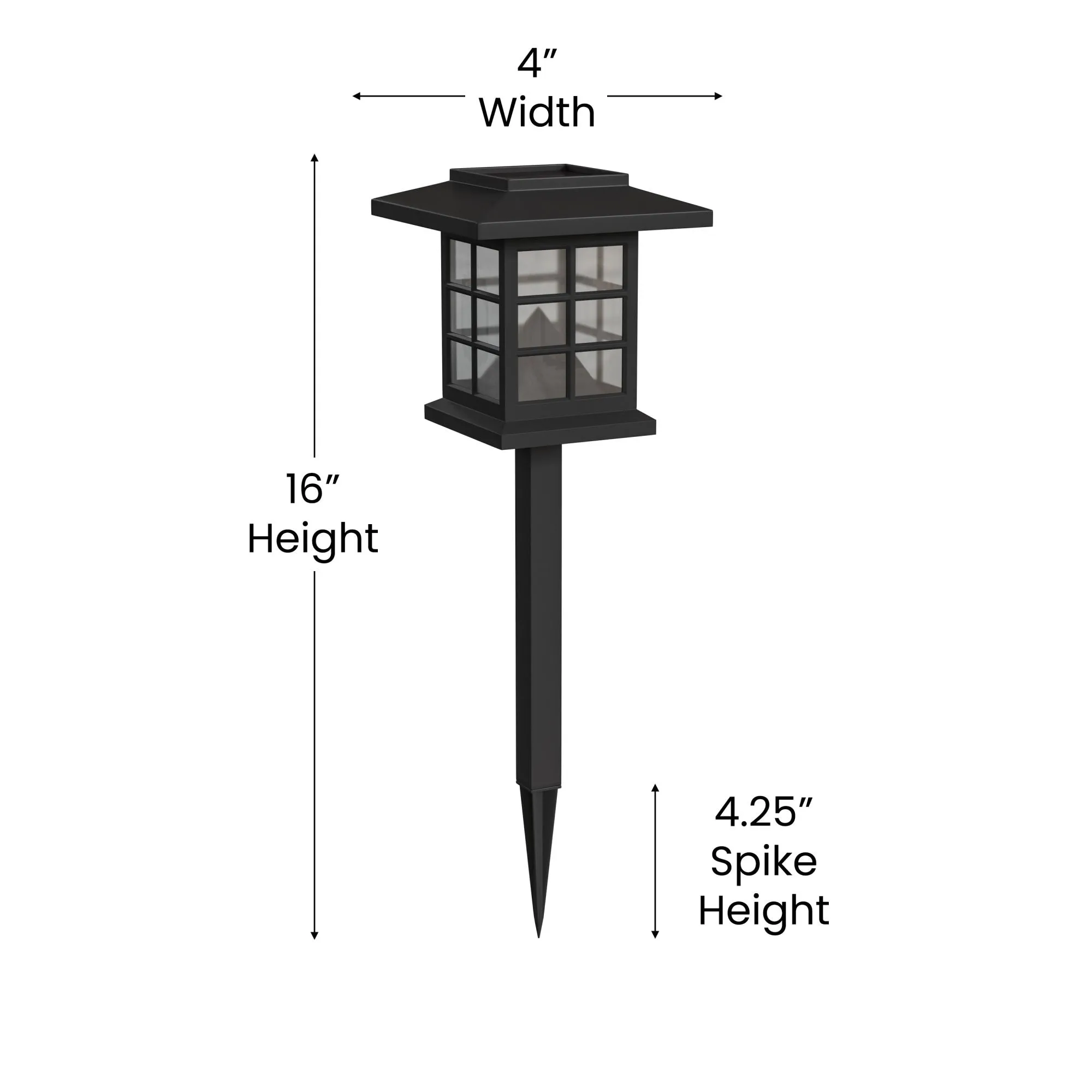 8 Pack Lantern Style LED Solar Lights Weather Resistant Outdoor Solar Powered Lights for Pathway, Garden, & Yard