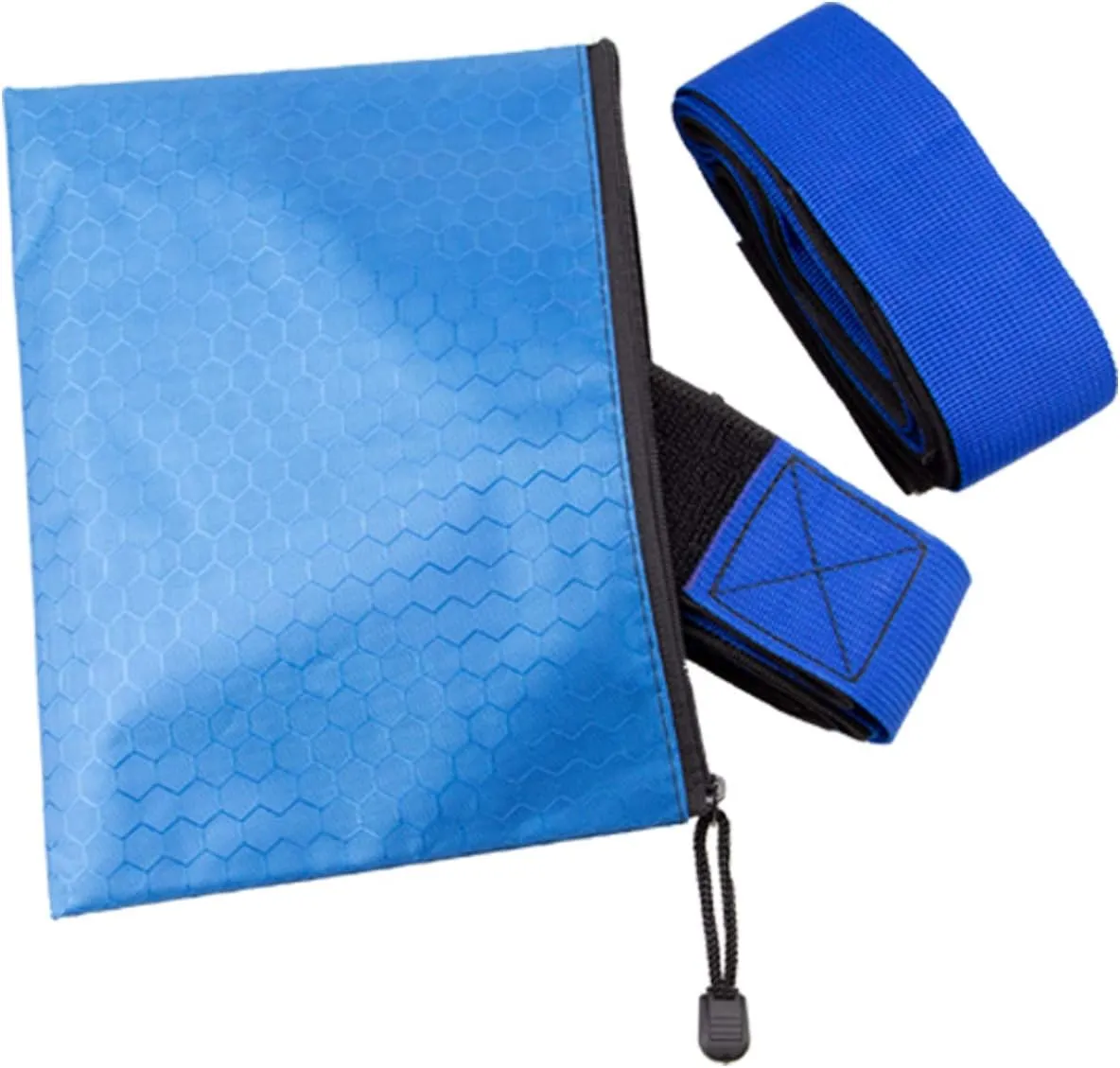8 Pcs Fun-Filled 4-Legged Race Band Kit Cooperative Outdoor Game for Adults, Ideal for Birthday Parties, Team Bonding(Blue)