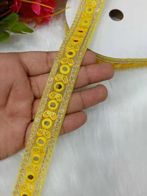 9-Meter Reflective Mirror Lace in Solar Glow
