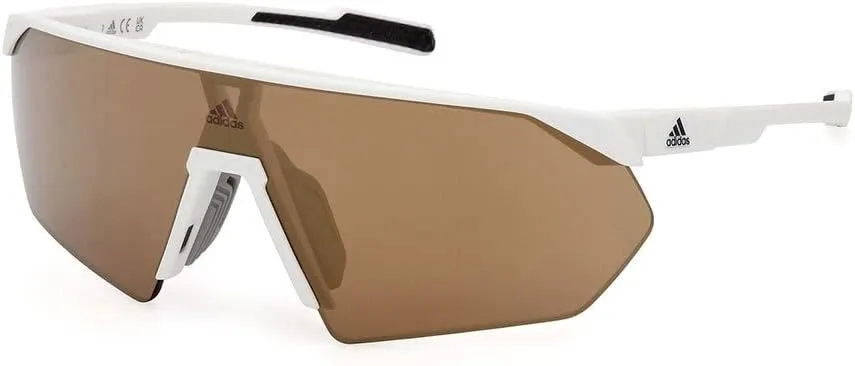 adidas Sunglasses Sport SP 0076 21G White/Brown Mirror