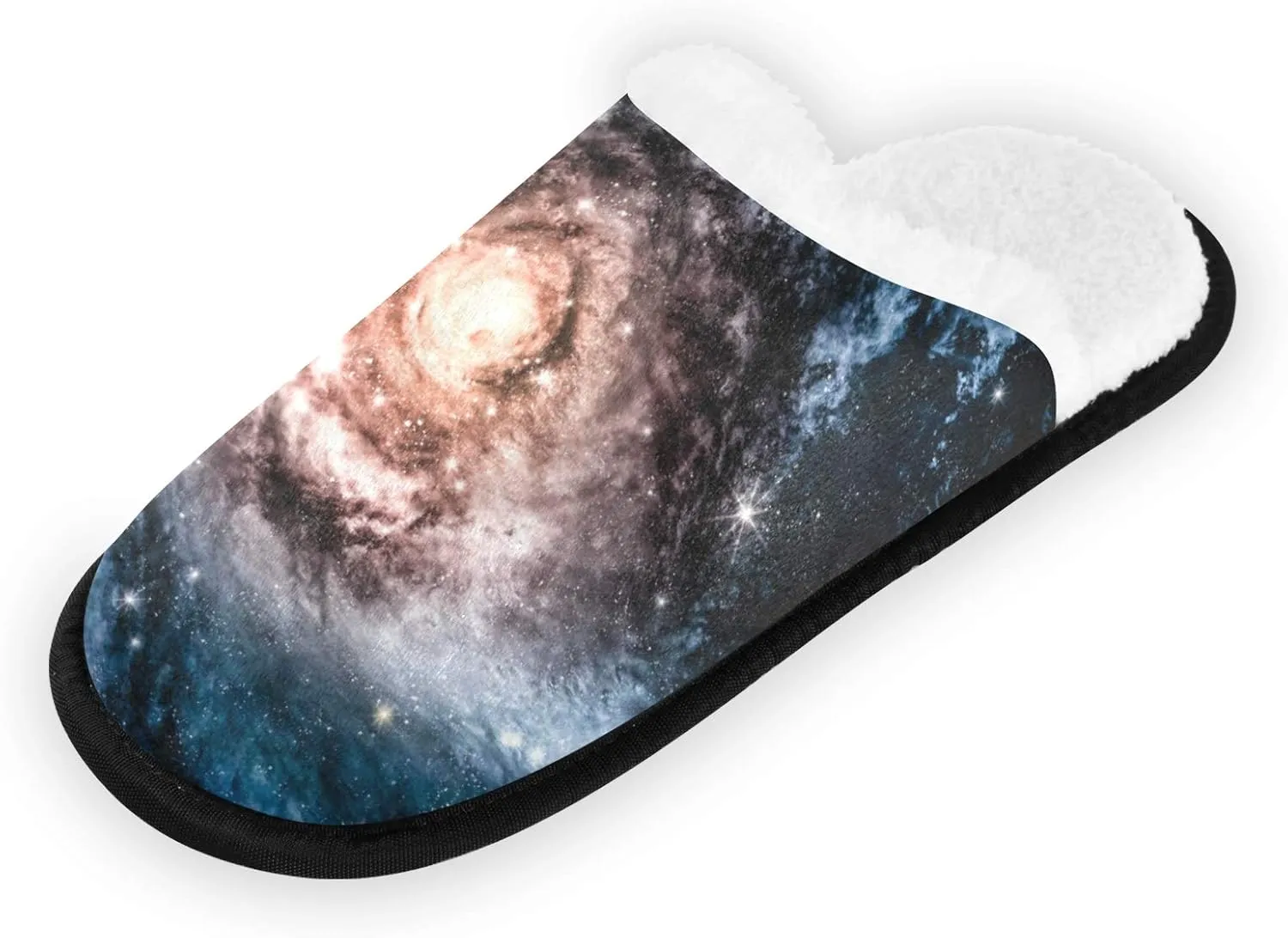 ALAZA Galaxy Nebula Space Starry Universe Home Slippers Non Slip Slippers Home Hotel Spa Bedroom Travel for Men Women