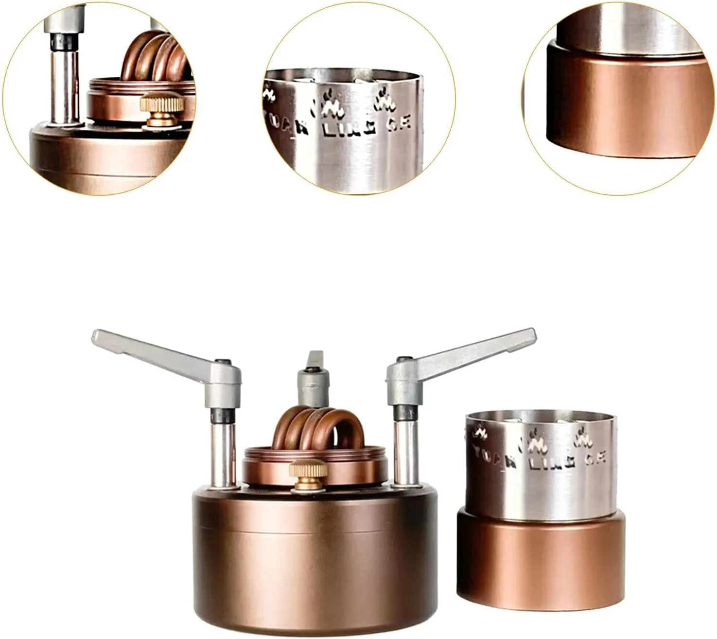 Alcohol Burner Alcohol Furnace Burner Cooking Burner Efficient Compact Camp Furnace, Spirit Burner for Barbecue Trips Picnic