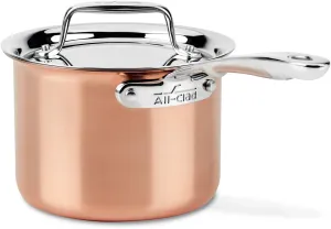 All-Clad Copper C4 2 Qt. Saucepan with Lid, Cookware