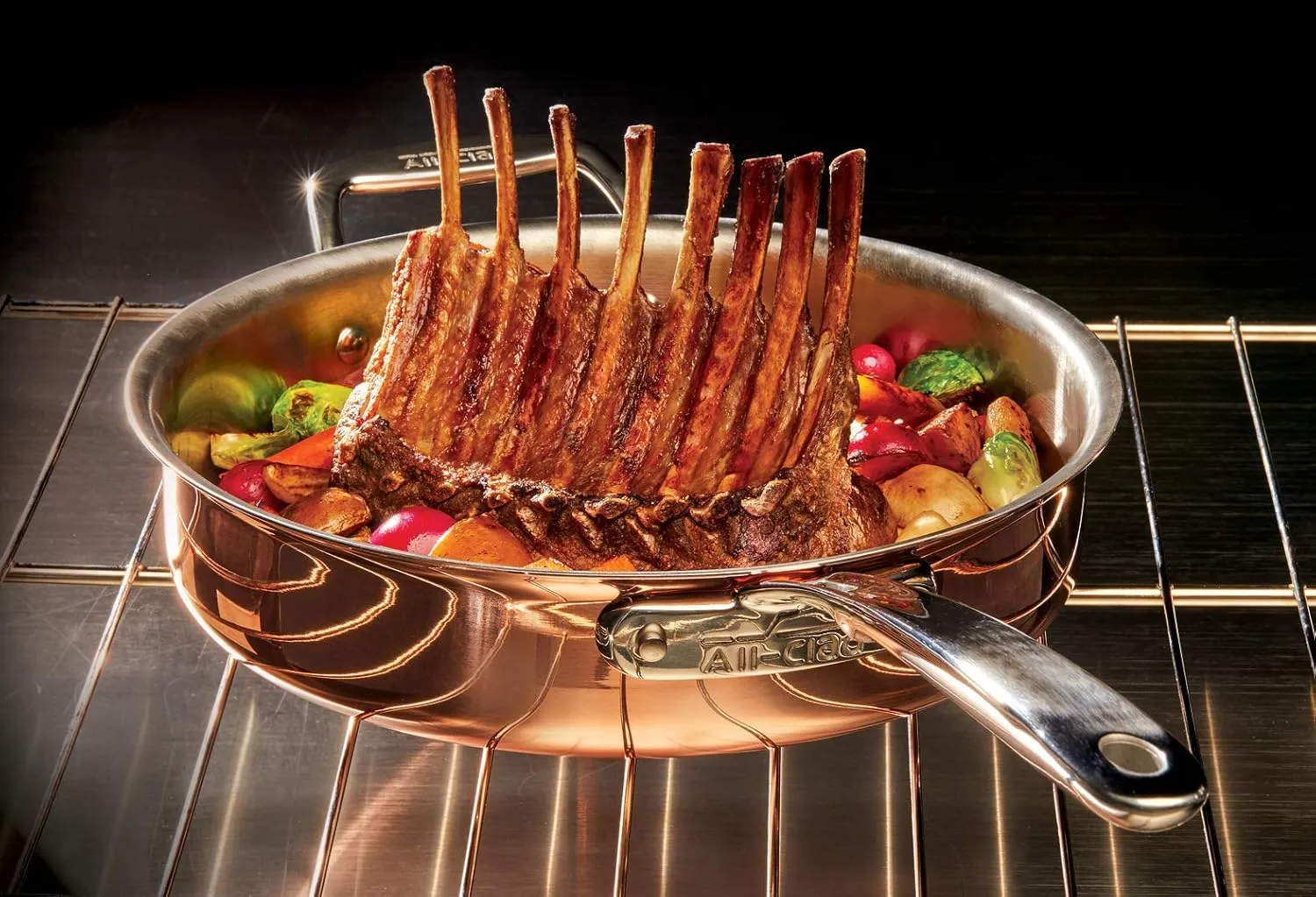 All-Clad Copper C4 2 Qt. Saucepan with Lid, Cookware