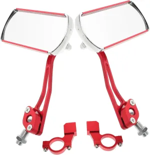 Aluminum Alloy Electric Bike Rearview Mirror Handlebar Motorcycle Handlebar Mirrors Universal Fit Reflective Design