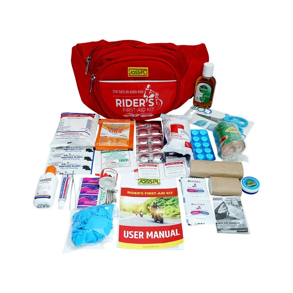 AOSSPL RIDERS KIT First Aid Kit - Red