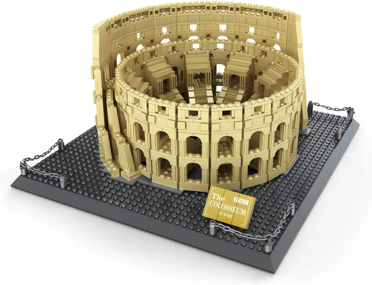 Apostrophe Games Roman Colosseum Building Block Set – 1756-Pieces Colosseum Model Building Blocks for Adults and Kids – Italy’s Colosseum Architecture Kit Famous Landmark Series