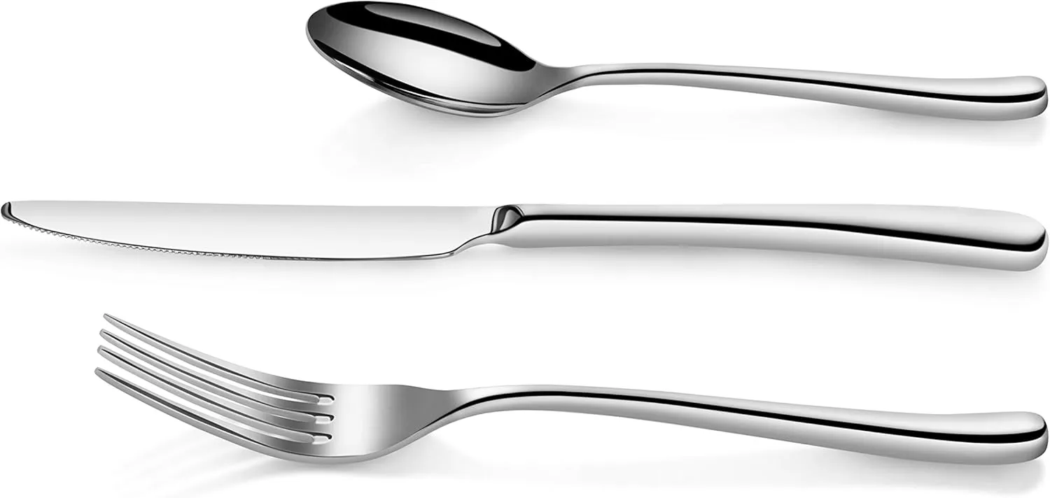 Artaste Rain II Forged 18/10 Stainless Steel (Silver (Service for 12), Flatware (36-Piece Set))