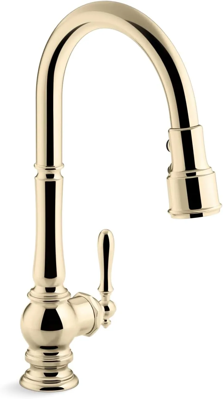 Artifacts Pull-Down Kitchen Sink Faucet With Three-Function Sprayhead