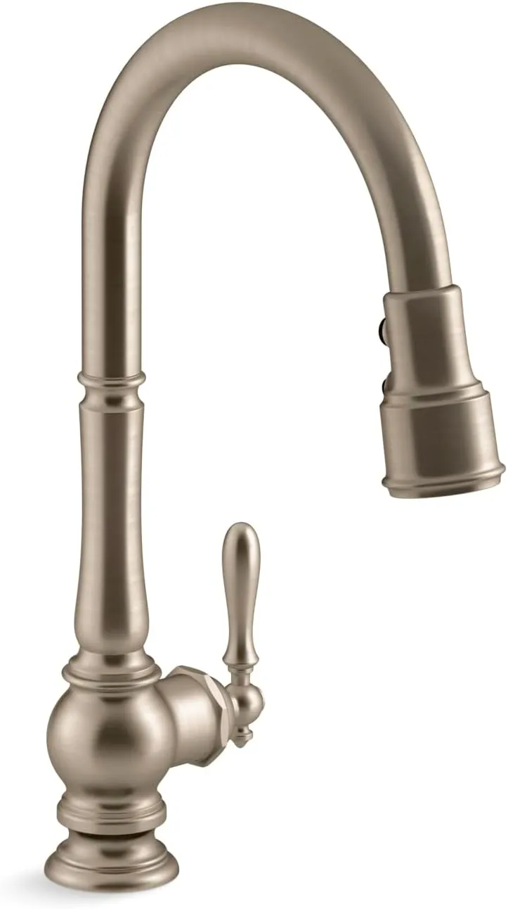 Artifacts Pull-Down Kitchen Sink Faucet With Three-Function Sprayhead
